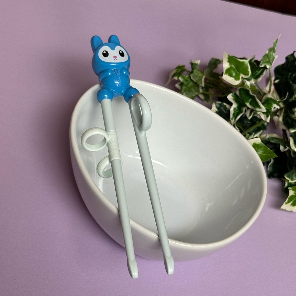 Edison Training Chopstick with Blue Rabbit